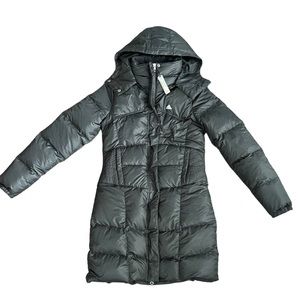 Adidas long down filled coat xs